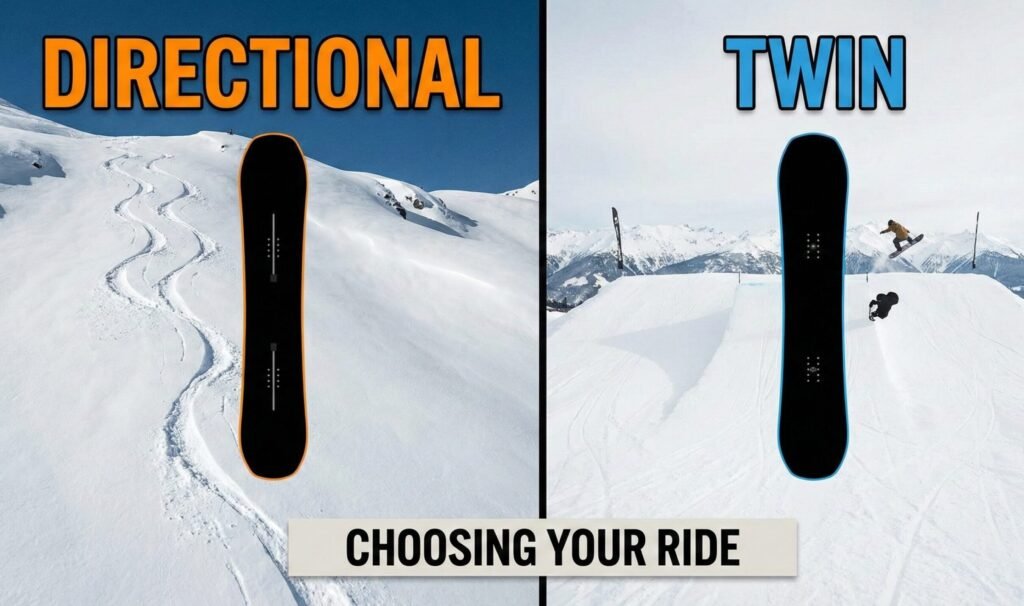 directional vs twin snowboard