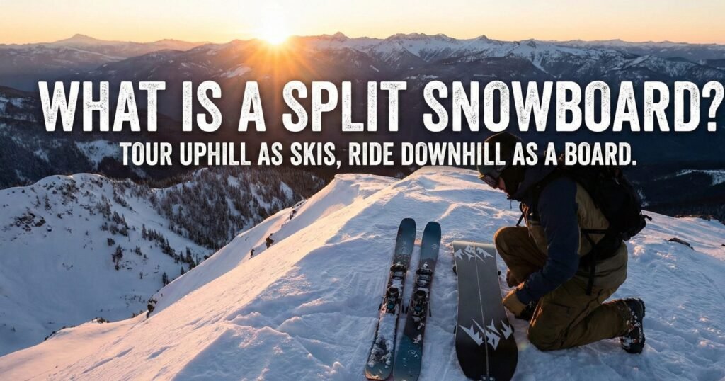 what is a split snowboard