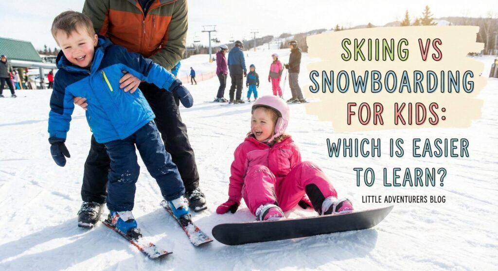 Skiing vs. Snowboarding for Kids