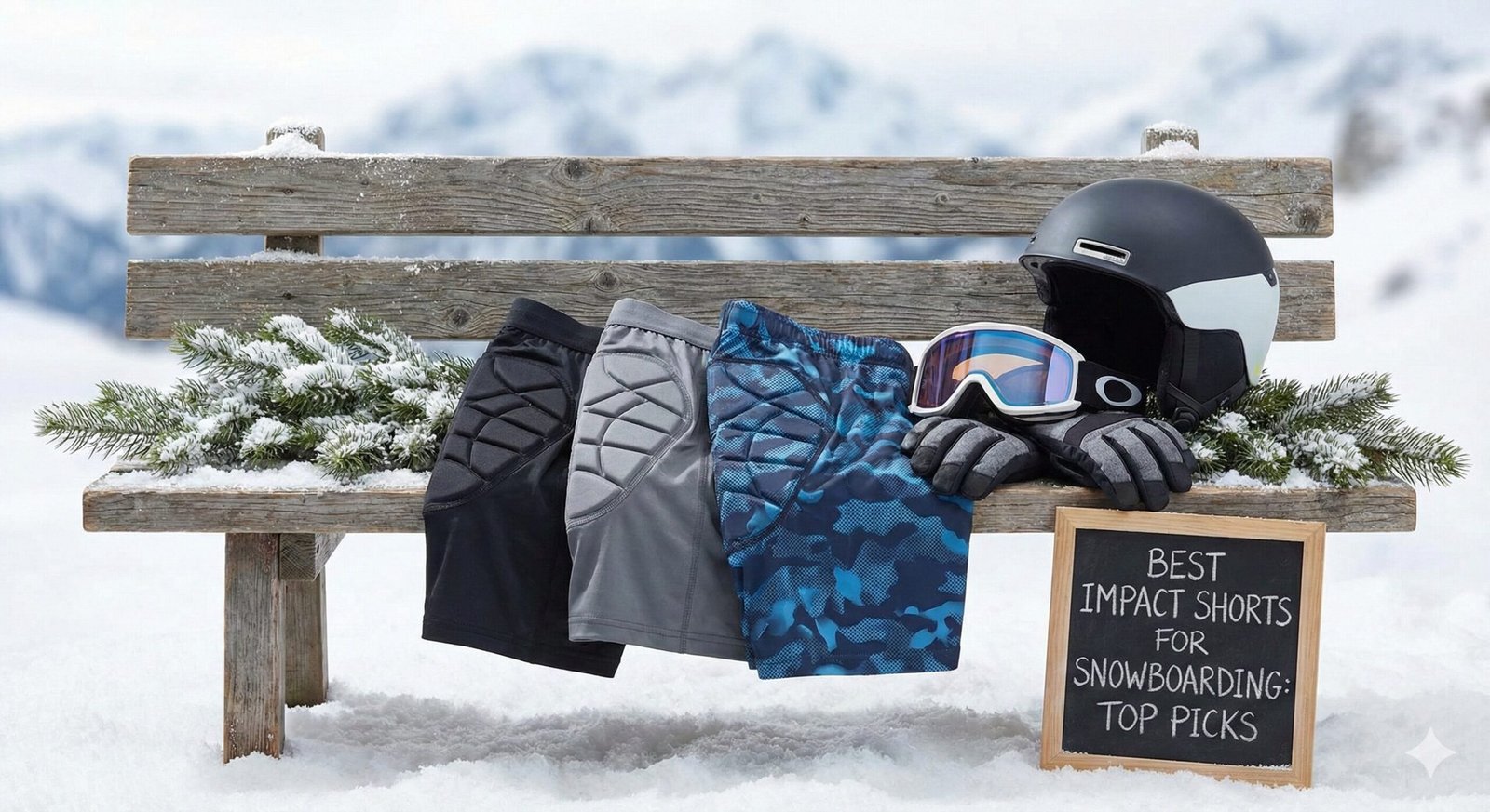 Snowboarder carving on a mountain