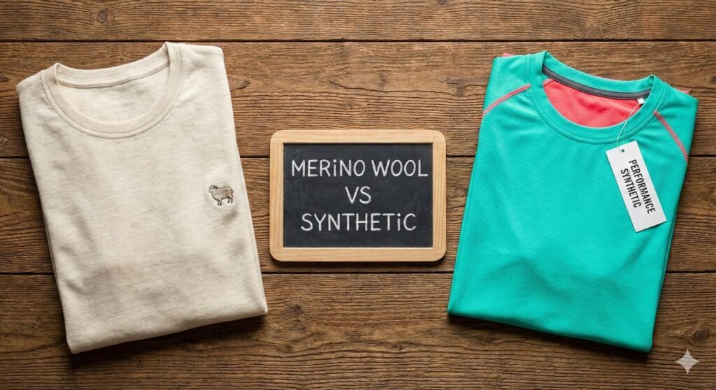 merino wool vs synthetic base layer